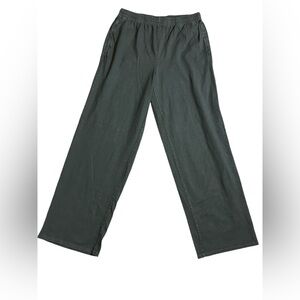 SKIMS outdoor drapey straight wide leg pant in washed onyx size small